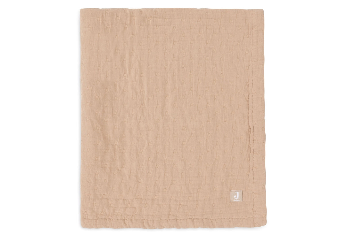 Jollein | Muslin Blanket 75x100cm Jacquard - Biscuit