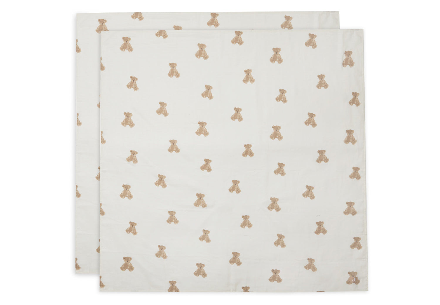 Jollein | Swaddle Muslin 115cm - Teddy Bear (2pack)