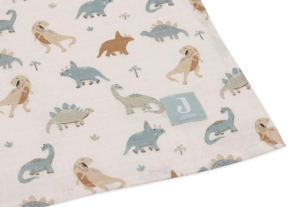Jollein | Muslin Cloth 70cm - Roarsome (3pack)
