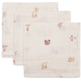 Jollein | Mouth Cloth Muslin 31x31cm - Animal Friends - 3 Pack