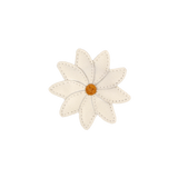 Donsje | Zaza Fields Hairclip Daisy - Off White Leather
