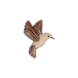 Donsje | Zaza Sky Hairclip Hummingbird - Clay Metallic Leather