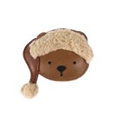 Donsje | Hairclip Wonda - Christmas Bear Cognac Leather