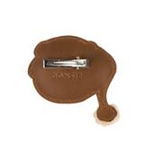 Donsje | Hairclip Wonda - Christmas Bear Cognac Leather