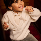 Donsje | Hairclip Wonda - Shooting Star Cream Metallic Suede