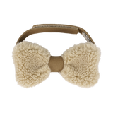 Donsje | Bow Tie Furro - Beige Curly Faux Fur