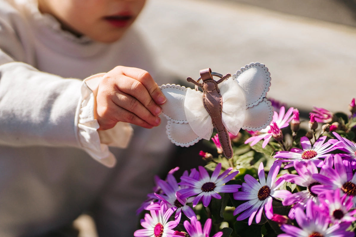 Donsje | Alja Chain Shimmer Libelle - Off White Metallic