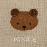Donsje | Ploekie Muslin Blanket XL Bear - Taupe