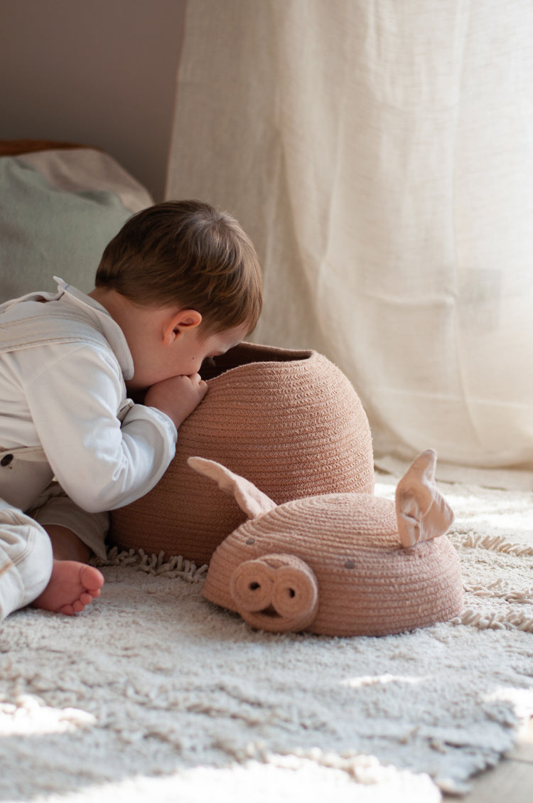 Lorena Canals Basket Peggy the Pig