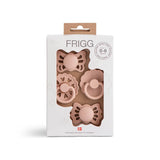 Frigg | Baby Pacifier Floral Heart (4pack) - Blush