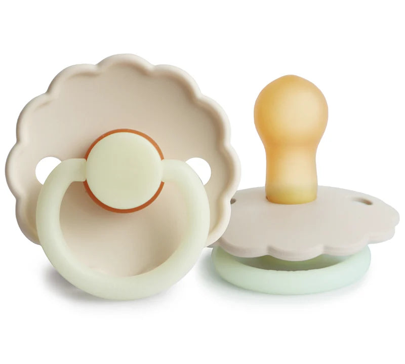 Frigg | Baby Pacifier Daisy - Cream Night
