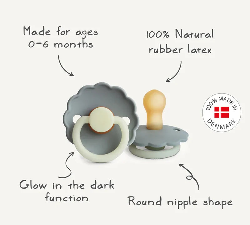 Frigg | Baby Pacifier Daisy - Cream Night