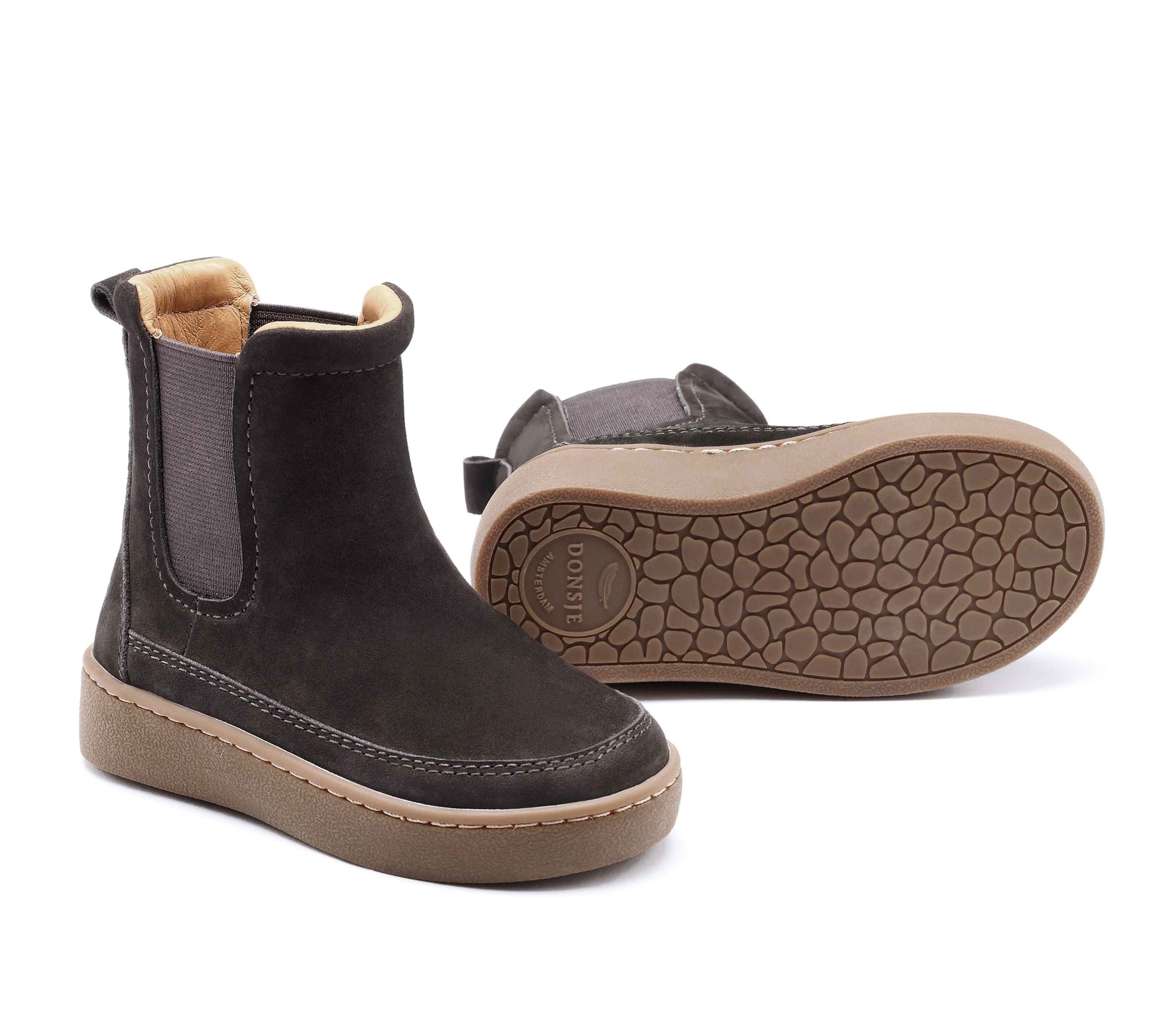 Donsje Kids Shoes Ojeh Nubuck Dark Brown