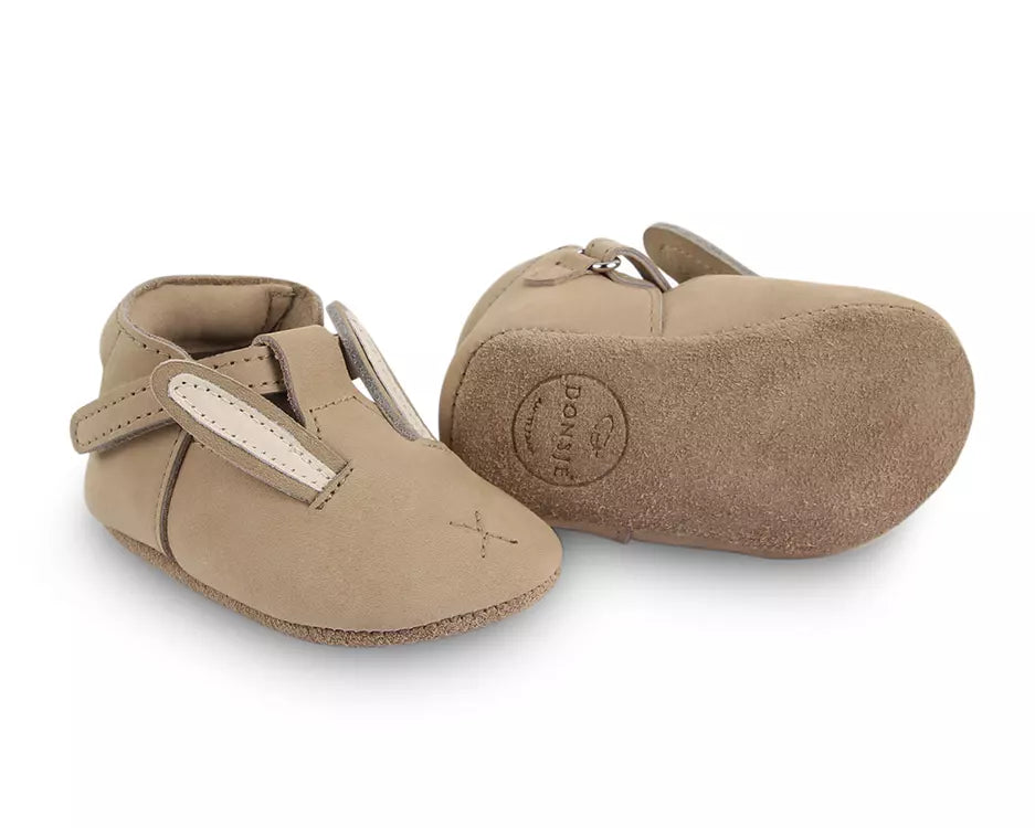 Donsje | Baby Shoes Spark Classic Bunny - Taupe Nubuck