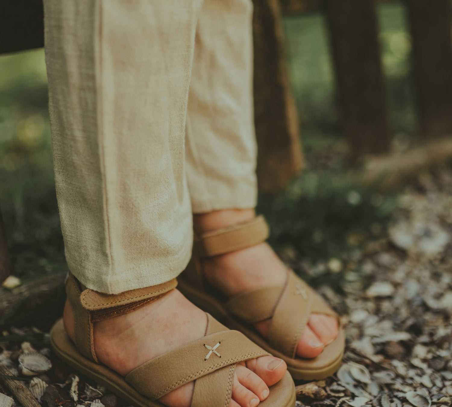 Donsje kids shoes otis taupe leather