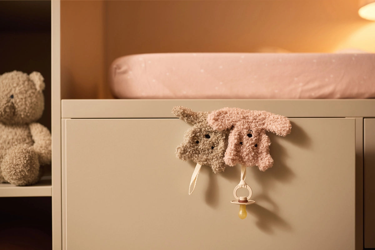 Jollein | Pacifier Cloth Teddy Bear - Wild Rose