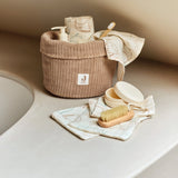 Jollein | Changing Table Basket Cloudy Rib - Milky Coffee