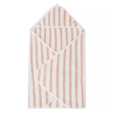 Jollein | Bath Cape Stripe - Wild Rose