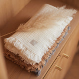 Jollein | Muslin Blanket with Fringe 75x100cm - Ivory