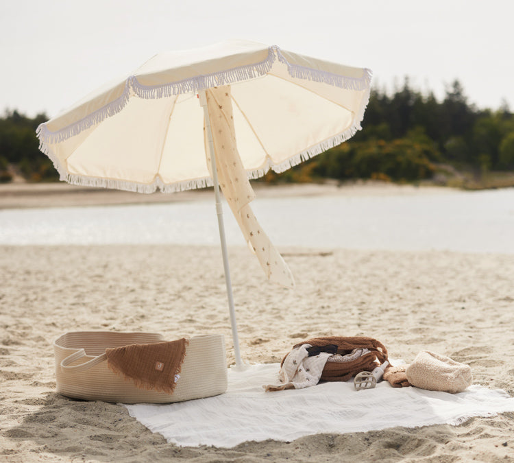 Jollein | Muslin Blanket with Fringe 75x100cm - Ivory