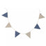 Jollein Fabric Bunting  Blue/Olive Green