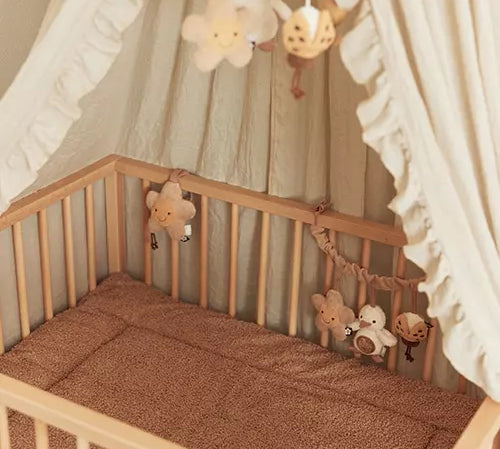 Jollein Play Mat Boucle - Biscuit in crib