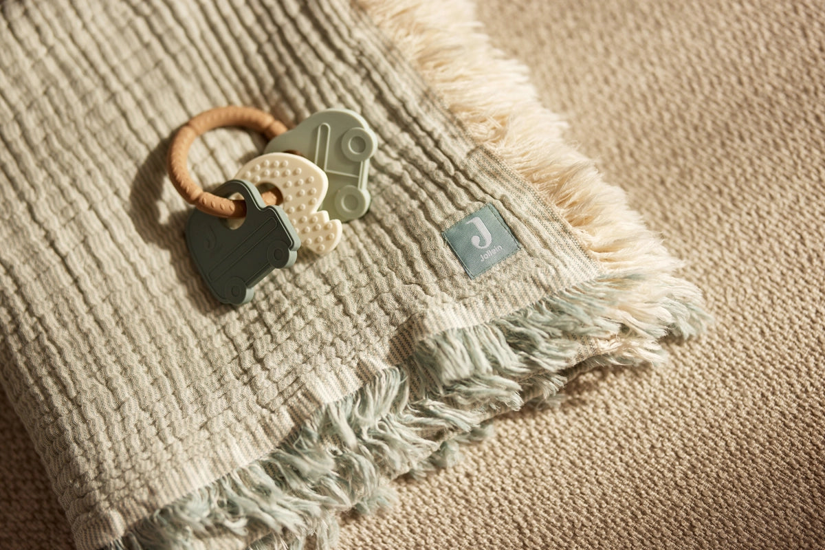 Jollein | Silicone Teething Ring Keychain - On The Go