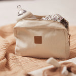 Jollein Pouch Twill - Natural filled with items