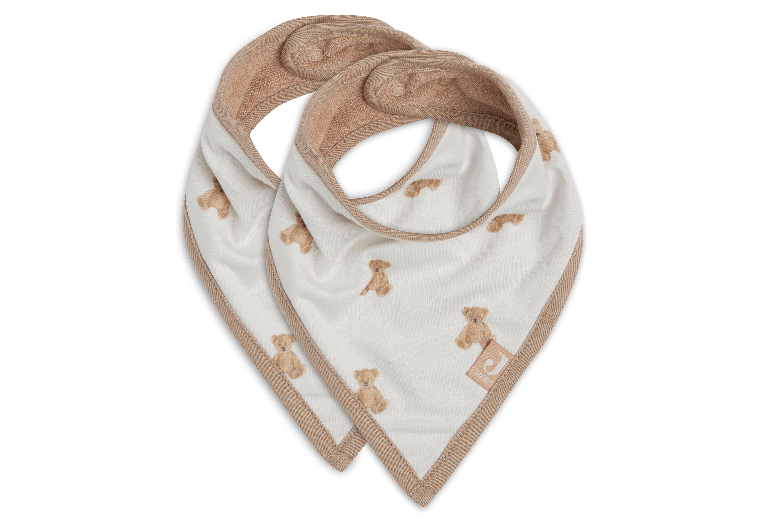 Jollein bib bandana in teddy bear print