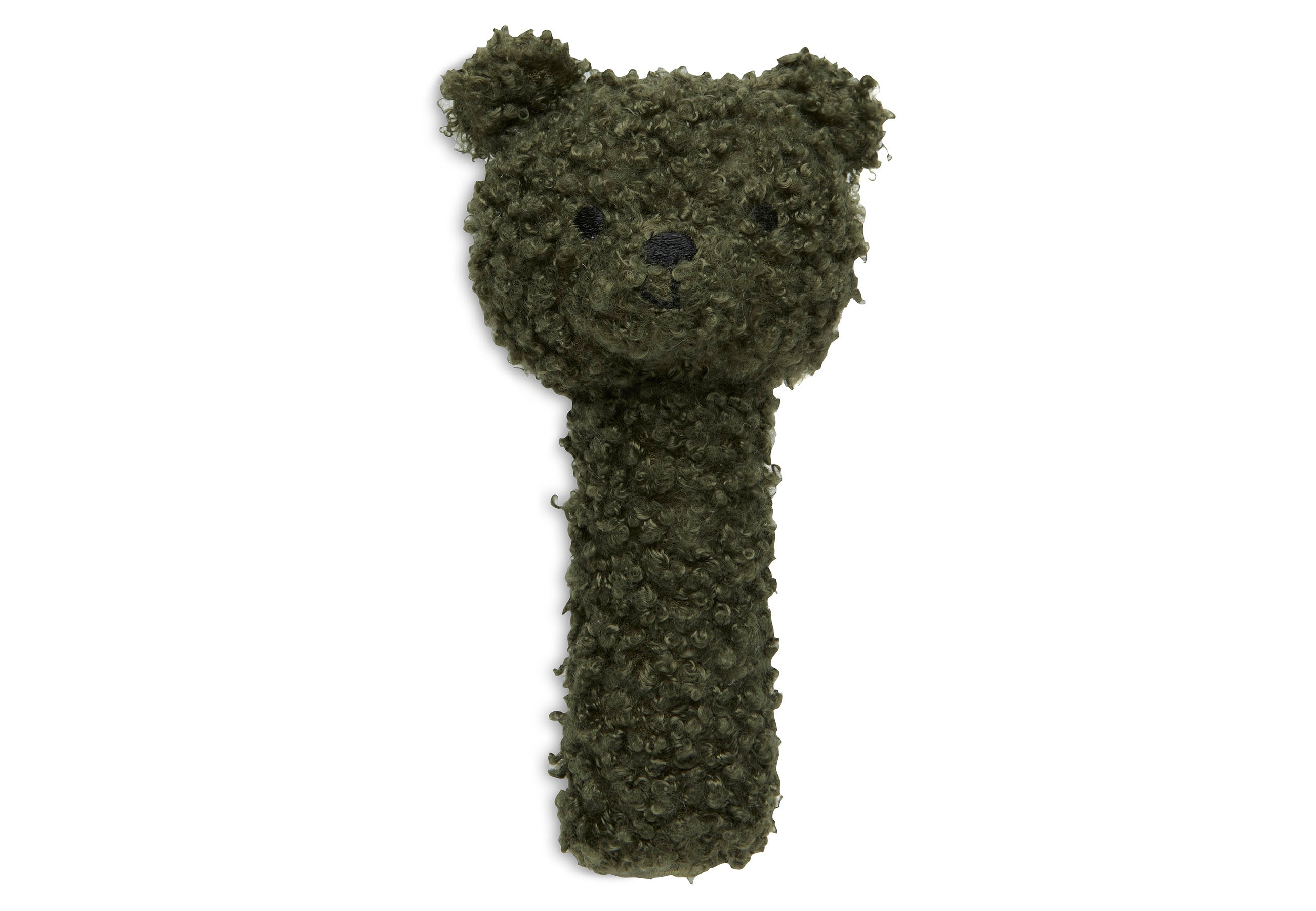 Jollein rattle teddy bear in leaf green