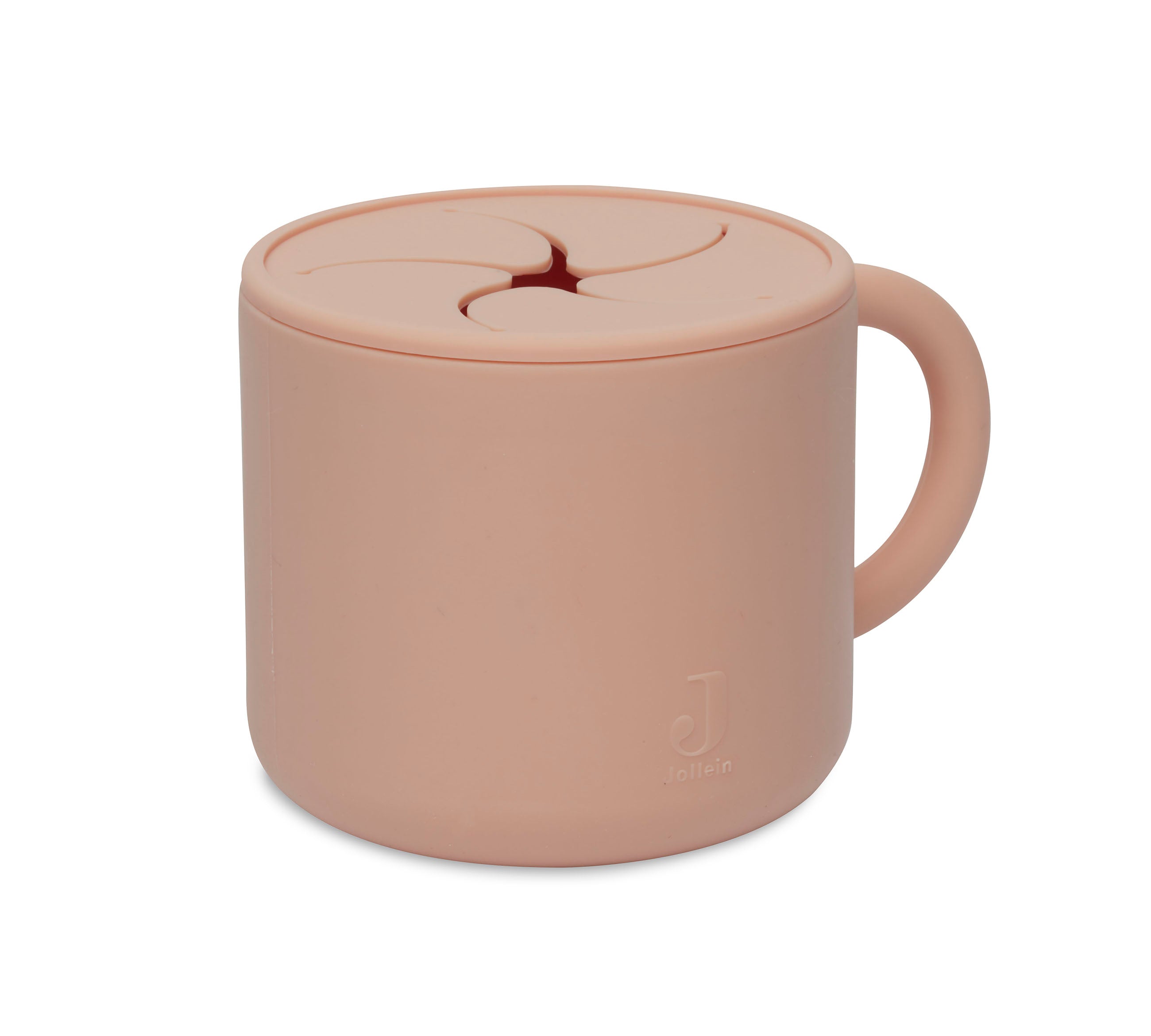 jollein silicone snack cup pale pink