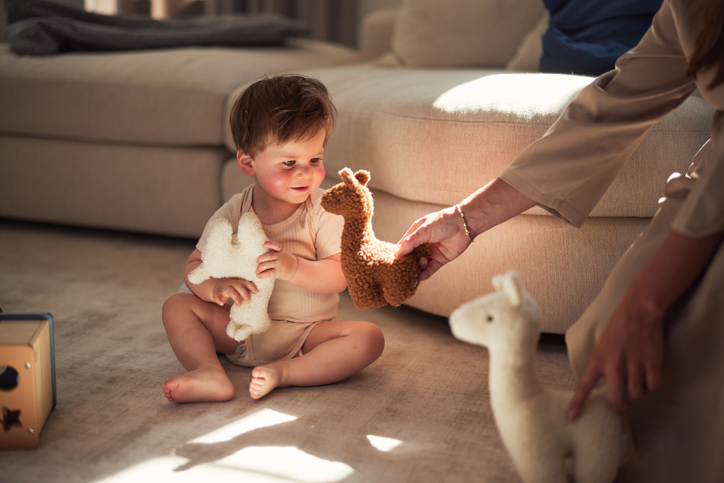 Jollein | Stuffed Animal Llama - Caramel