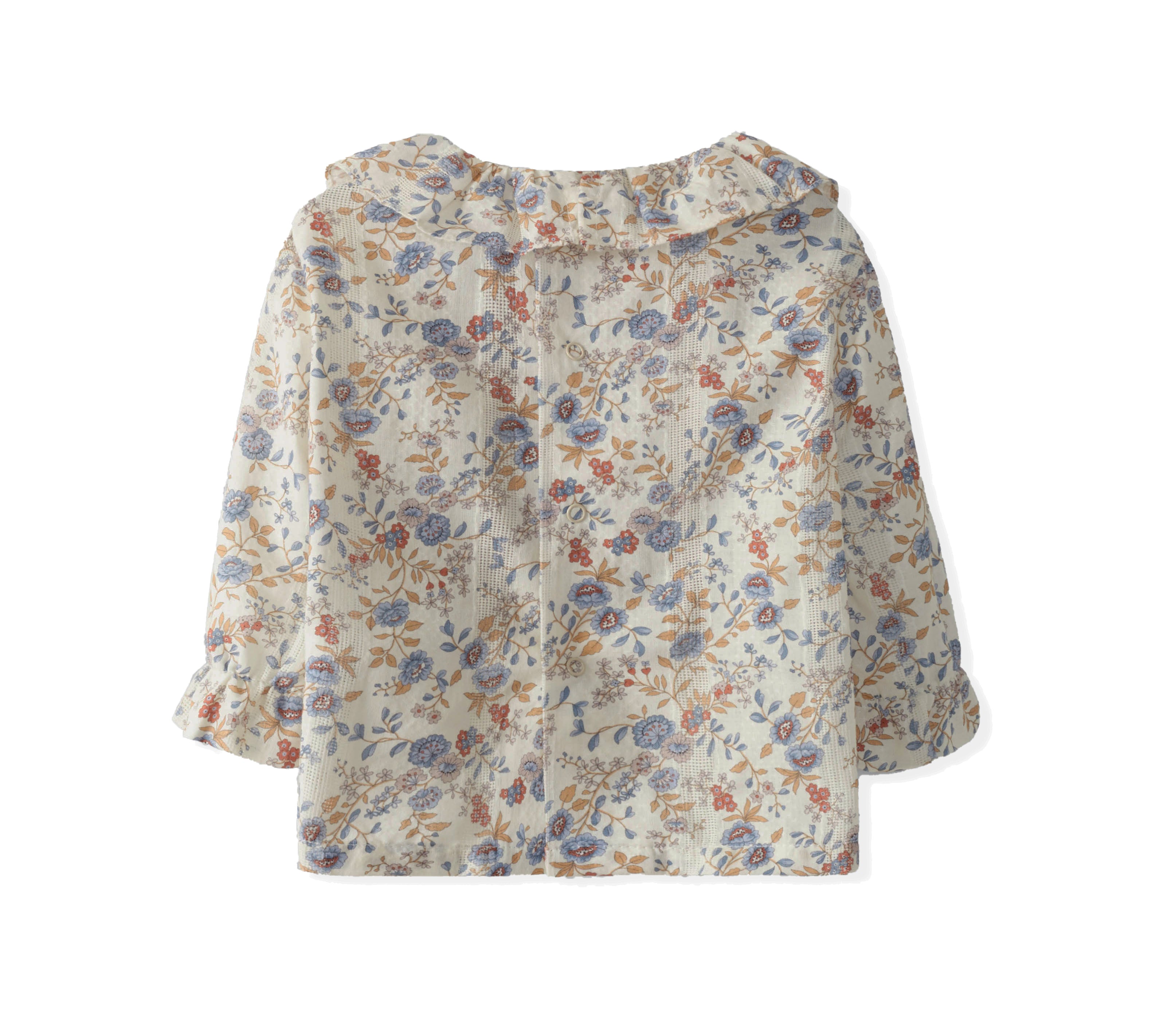 Laranjinha blouse in multicolor flower print