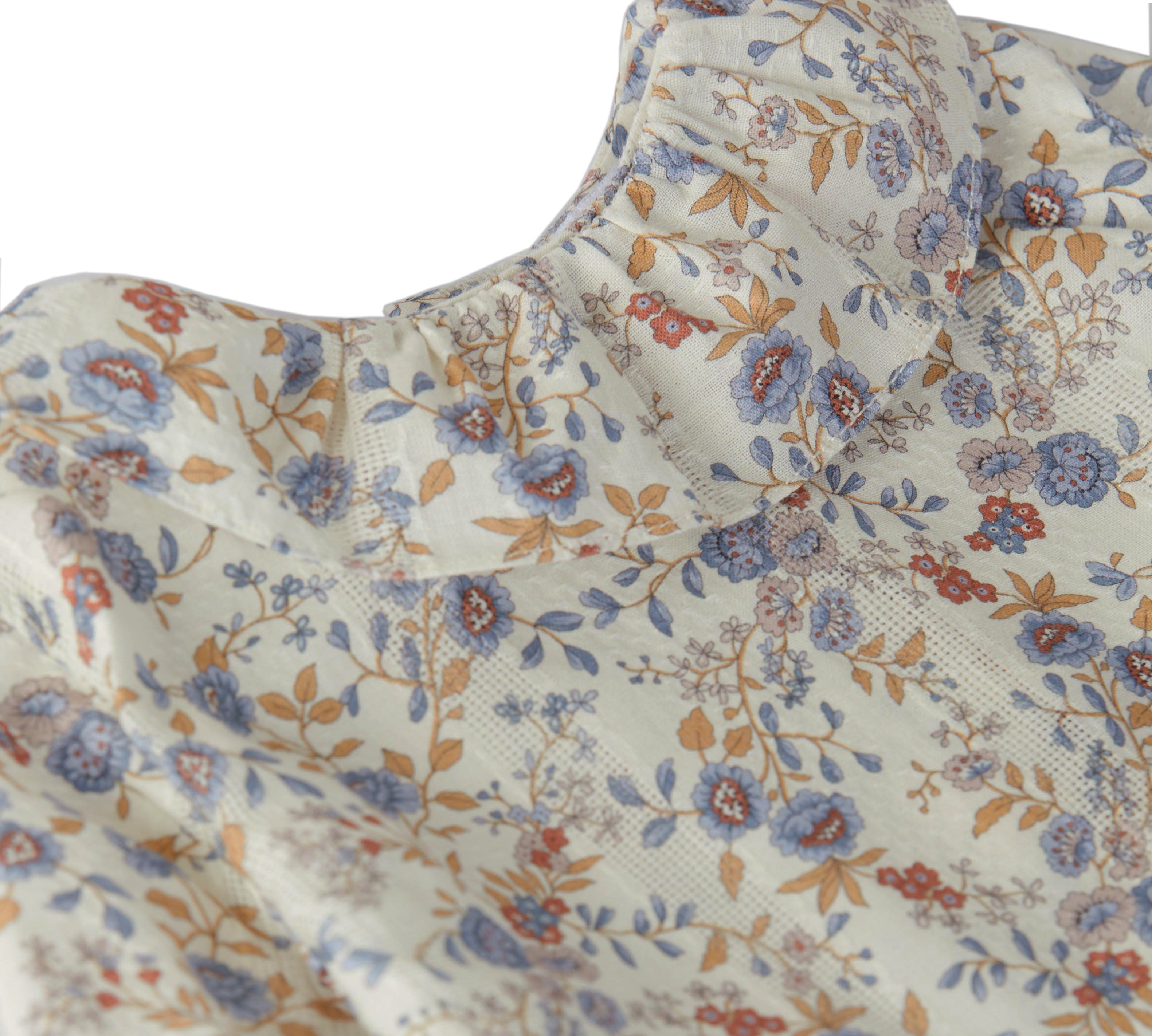 Laranjinha blouse in multicolor flower print