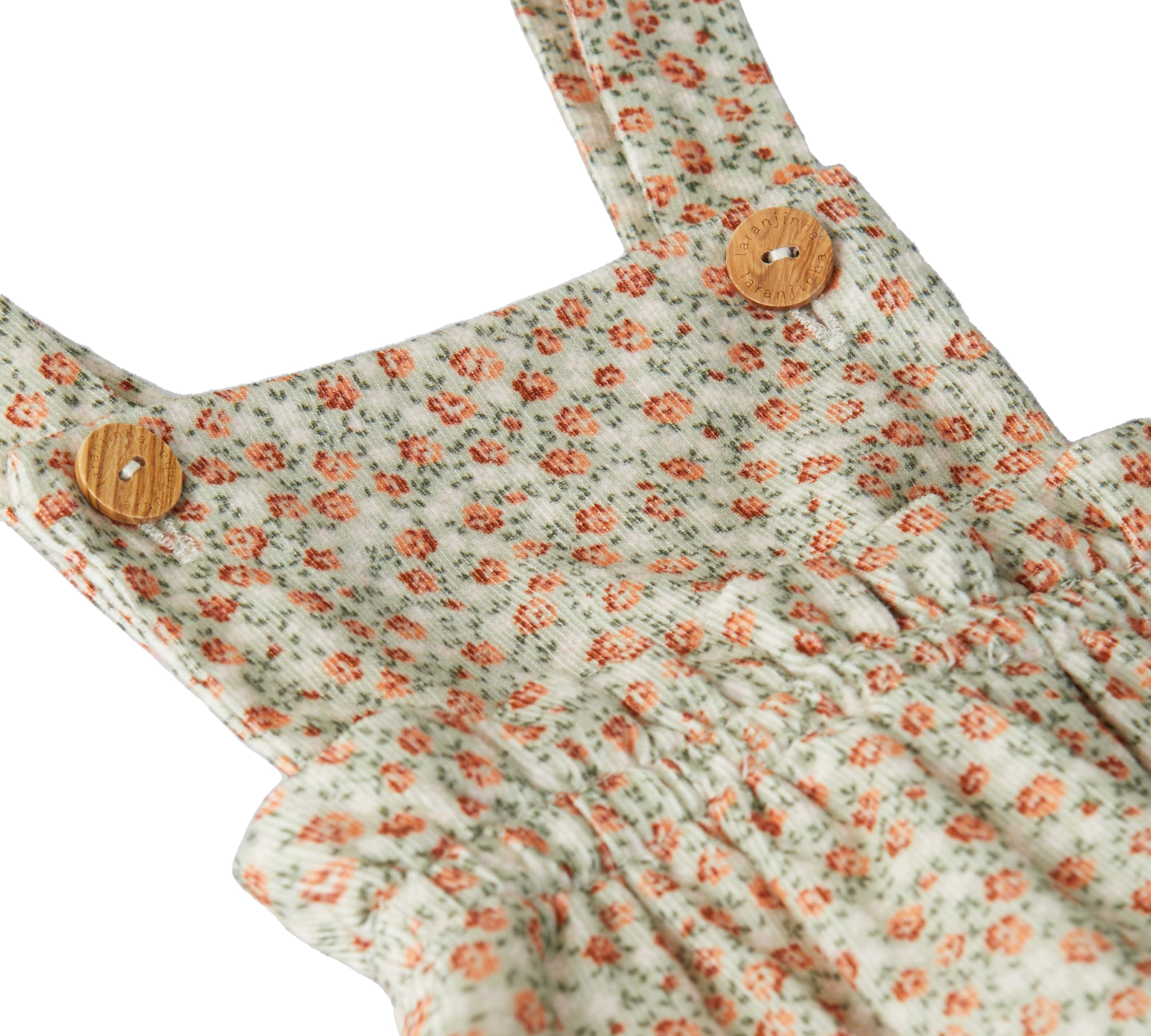 Larnjinha dungarees in flower print