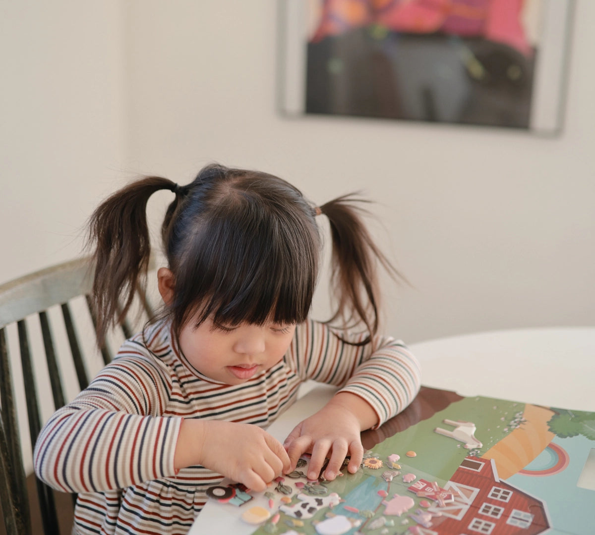Mushie | Toy Reusable Sticker Sticker Set - Farm
