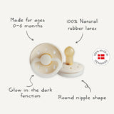 Frigg | Baby Pacifier Moon Phase - Cream Night
