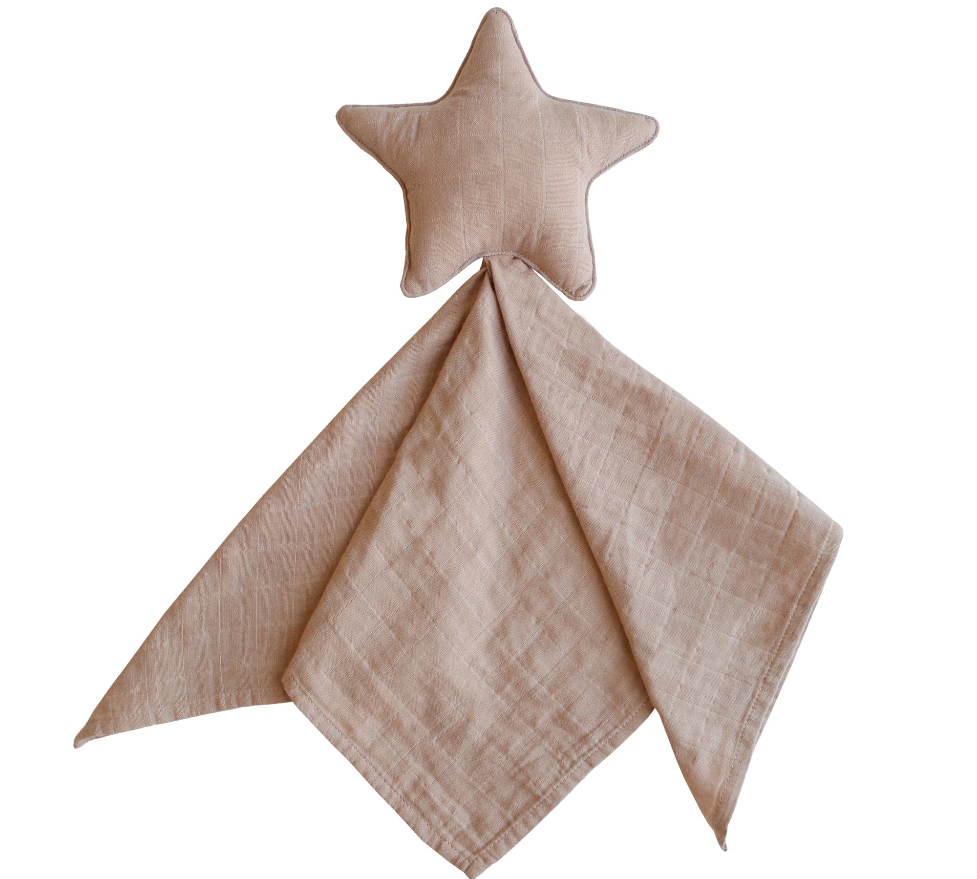 Mushie lovey blanket star natural