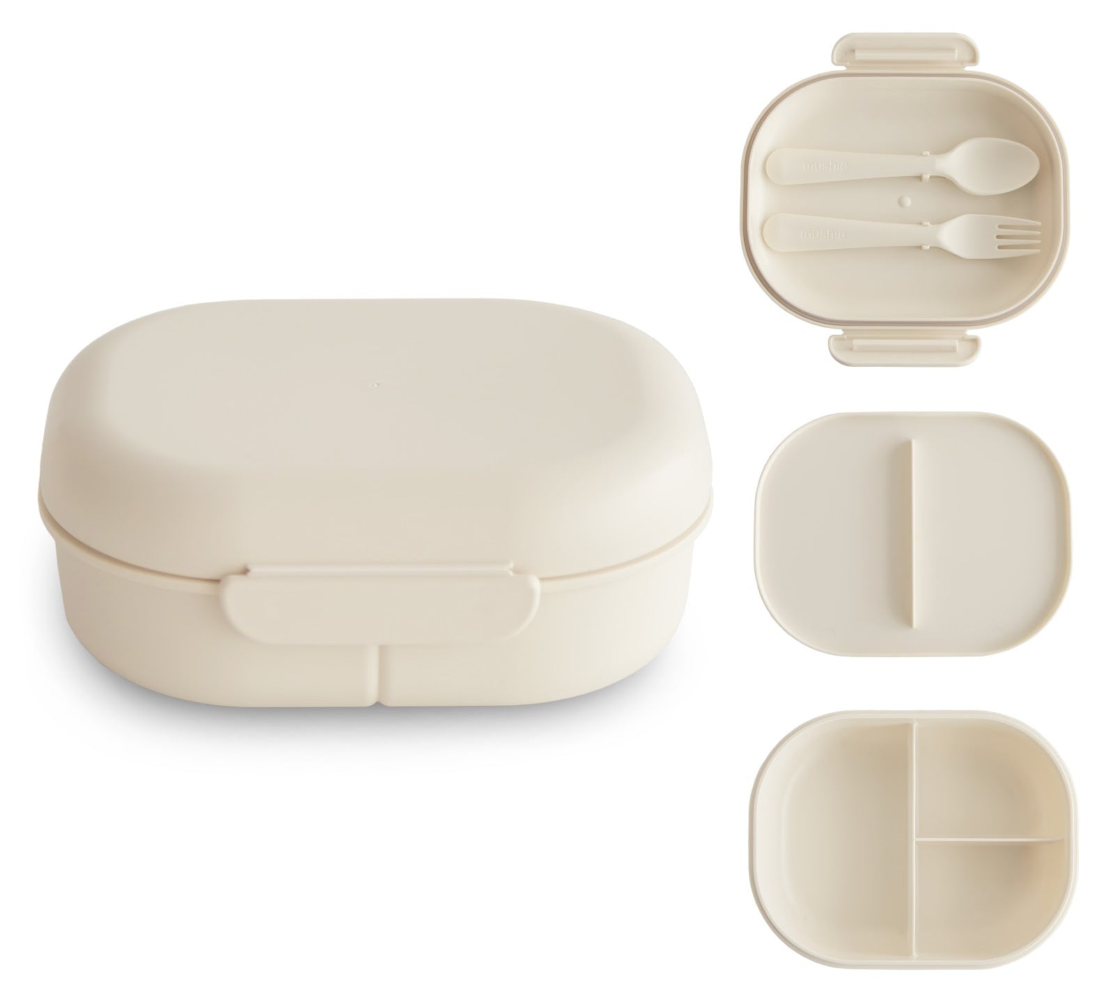 Mushie lunchbox ivory