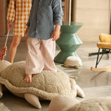 Lorena Canals | Pouf Mrs. Turtle - Natural/Olive