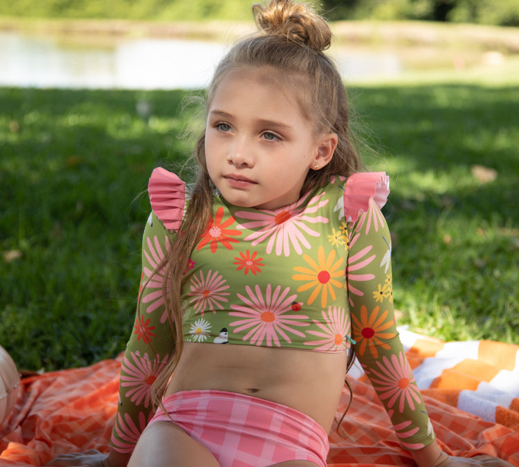 Pepita & Me wings longsleeve bikini garden verde lifestyle