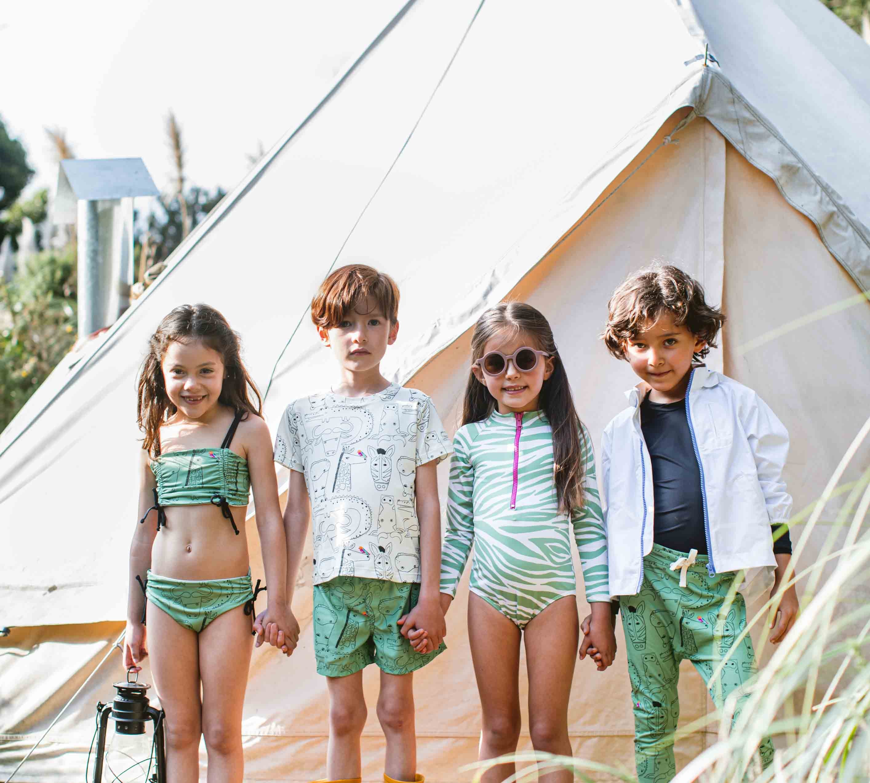 Pepita & Me | Paresoleil Longsleeve One Piece Swimsuit - Verde