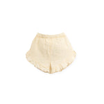 Play up linen shorts in karite cream color