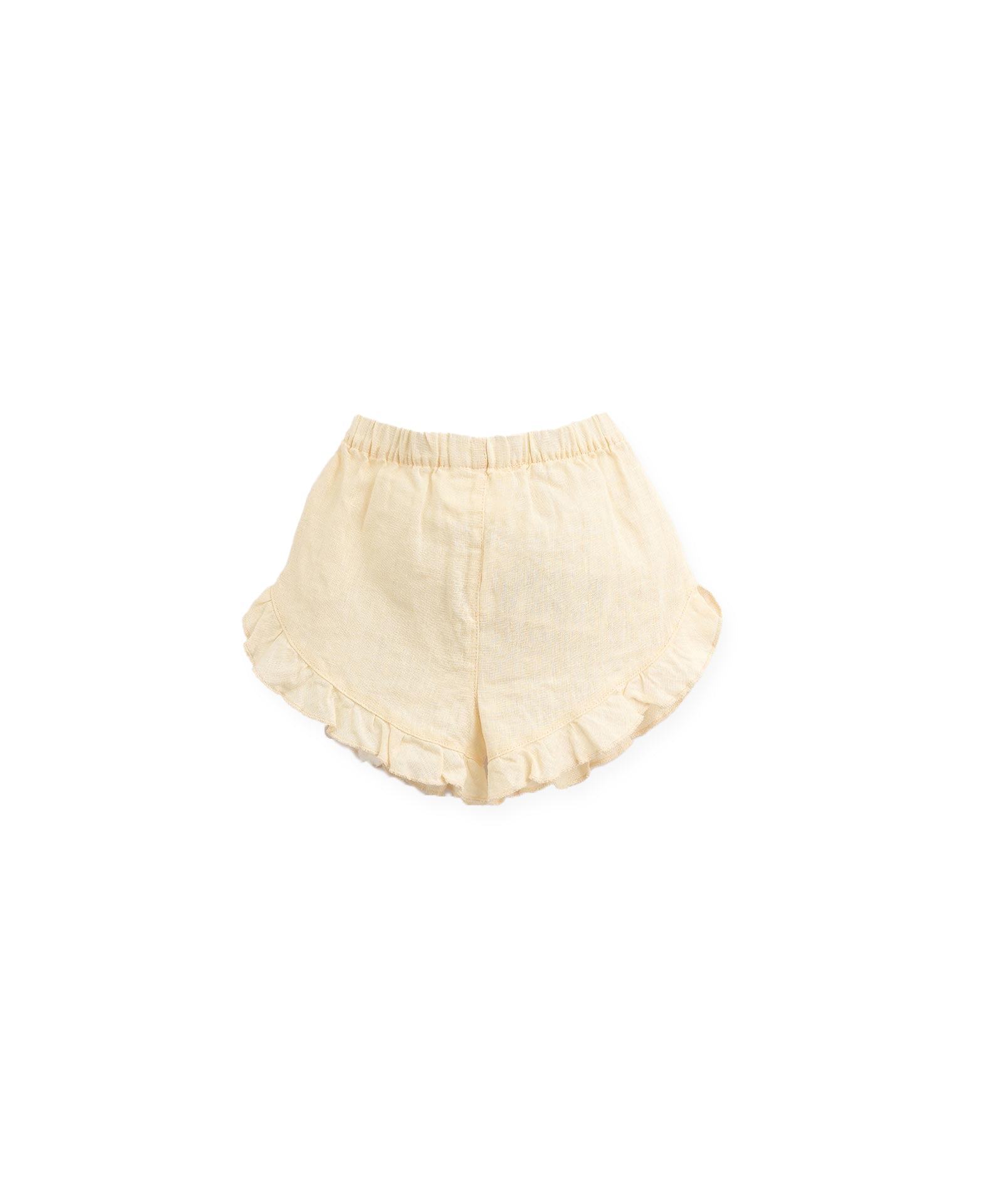 Play up linen shorts in karite cream color