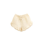 Play up linen shorts in karite cream color