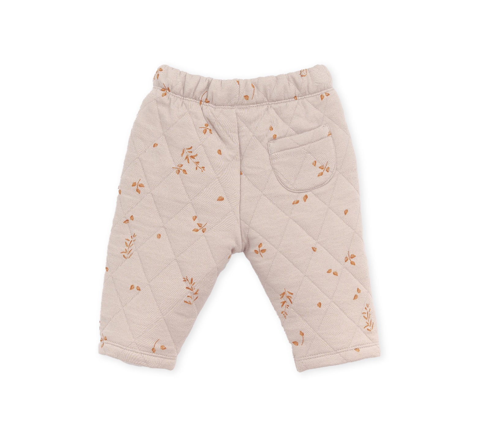 Play up printed padded pants oat with flower print