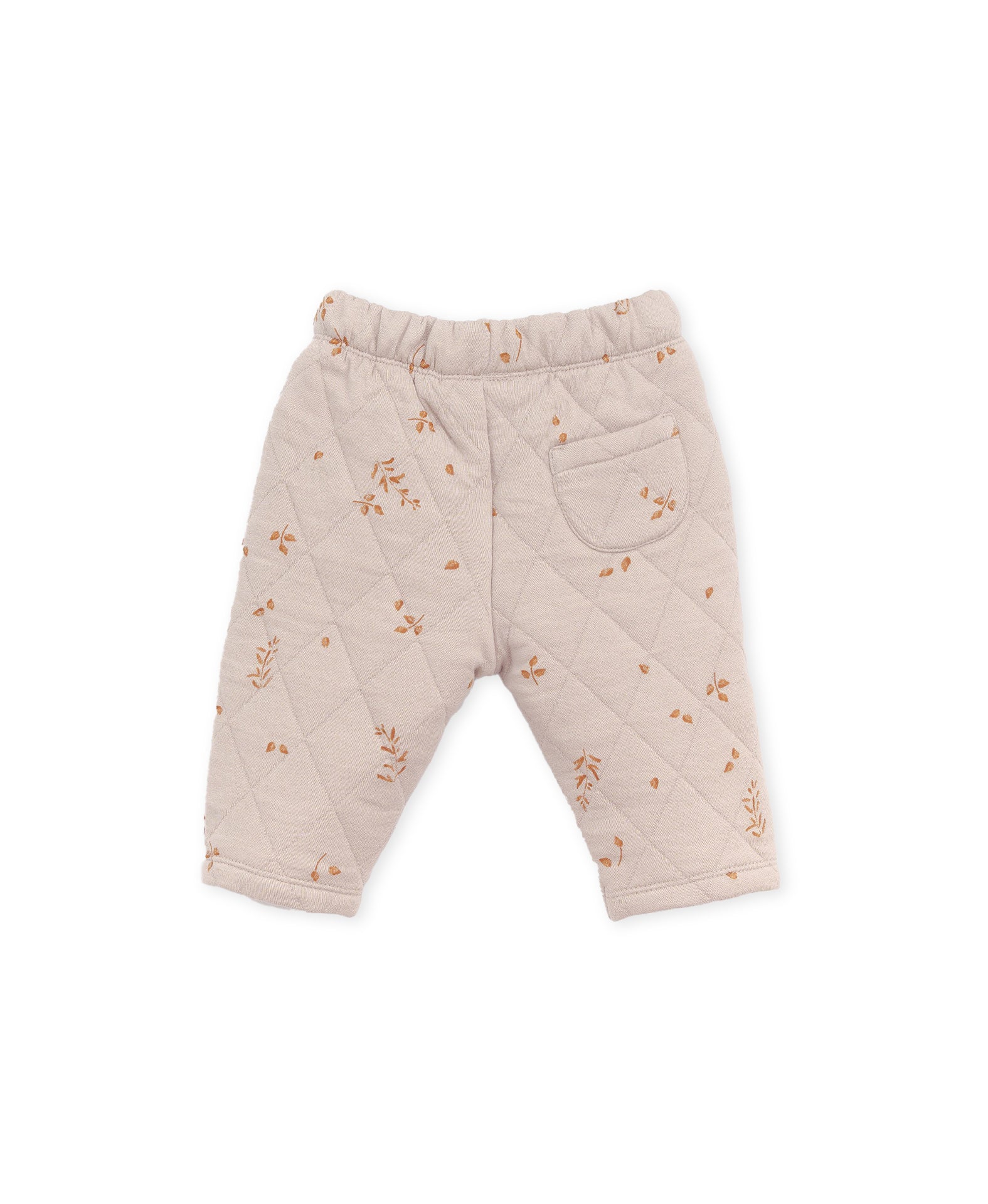 Play up printed padded pants oat with flower print