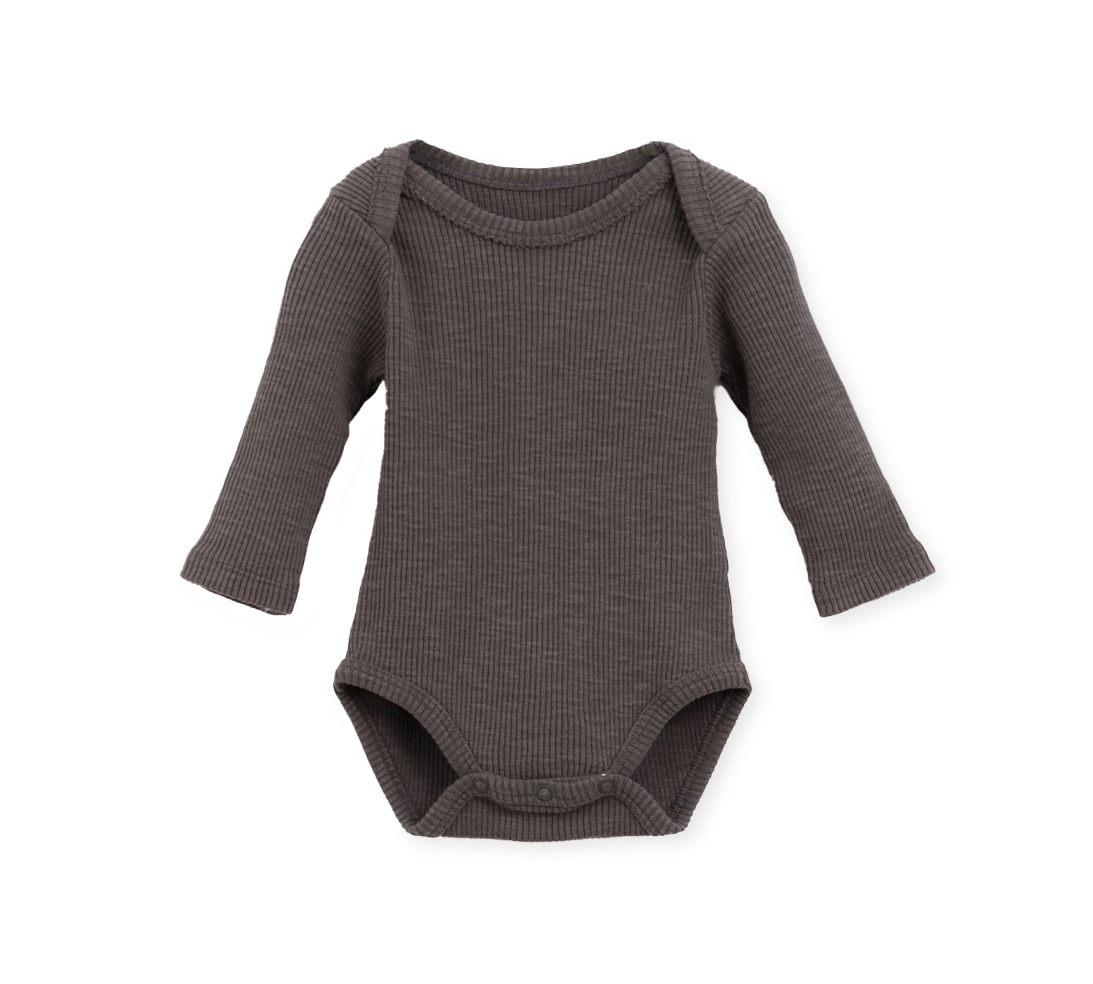 play up rib body chia - baby romper dark grey