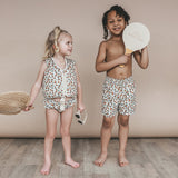 Salted Stories Pomegranate floating vest in White Swan back product image