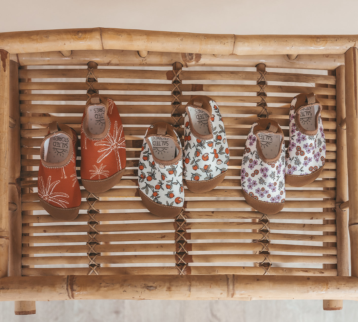 Salted Stories Pomegranate water shoes side view for kids